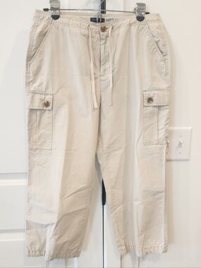 Dockers Men's Light Khaki Cargo Drawstring Pants